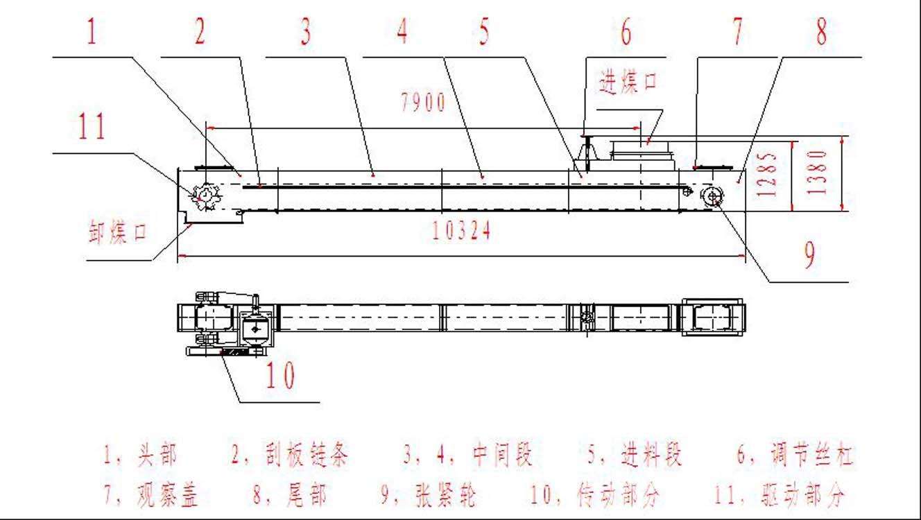 煤礦井下巷道用刮板輸送機(jī)