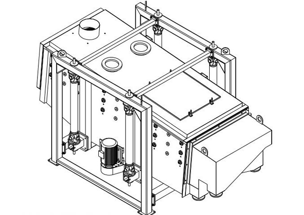 方形摇摆筛结构图 方形摇摆筛结构图