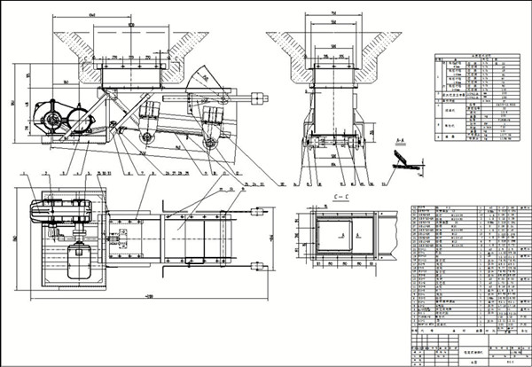 往複式給料機圖紙