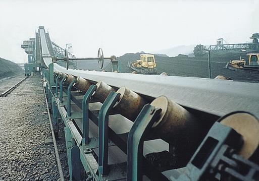 砂石煤礦（kuàng）皮帶機實用現場圖