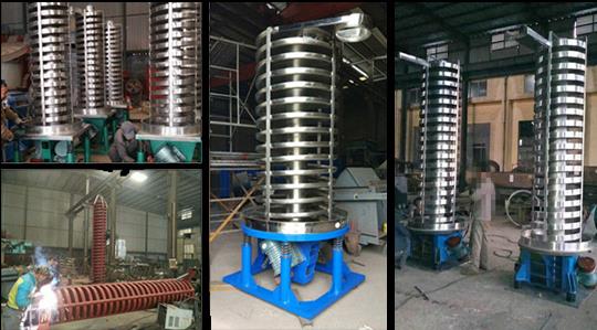 水冷降溫（wēn）垂直螺（luó）旋提升機