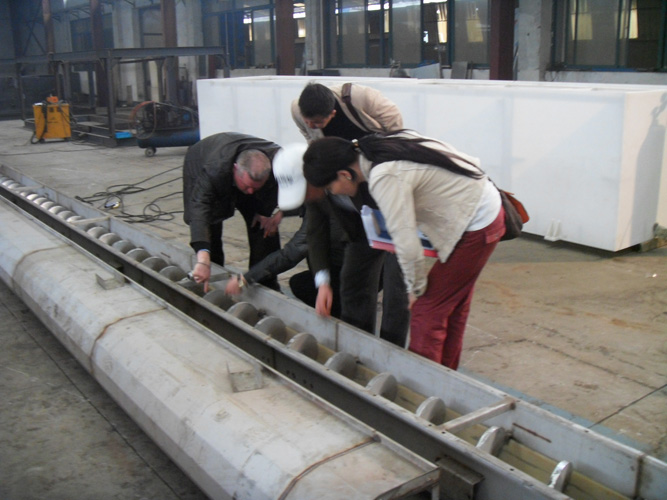 客戶現（xiàn）場驗收設備螺旋輸送機