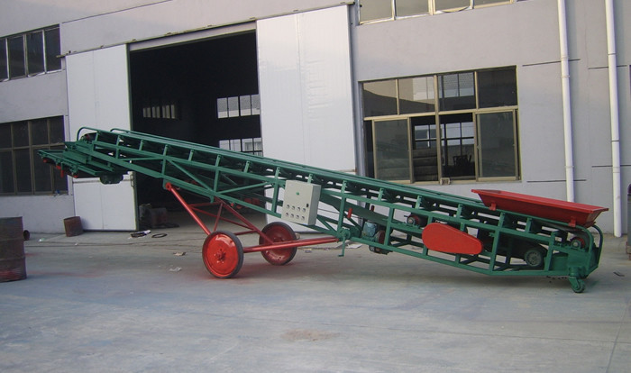 移動式（shì）水平糧食皮帶輸送機1