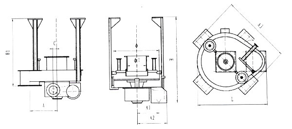 吊式圓盤給料機（jī）圖紙