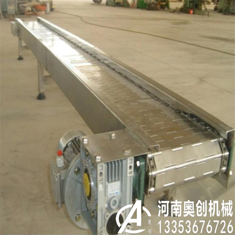 不鏽鋼鏈板輸送機（jī）展示